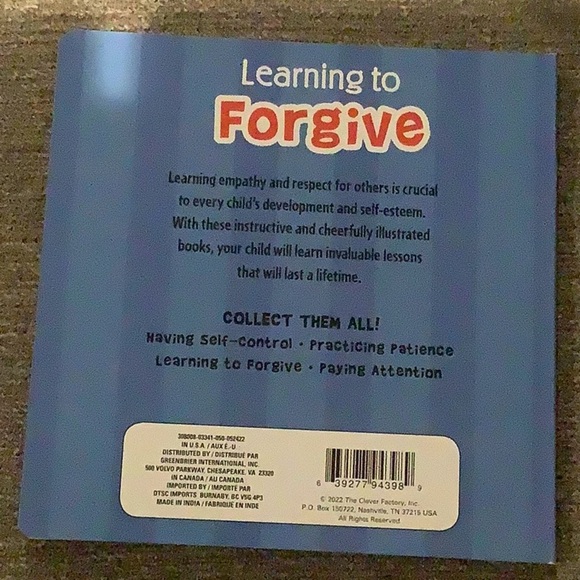 Learning to forgive children’s book - Picture 2 of 2